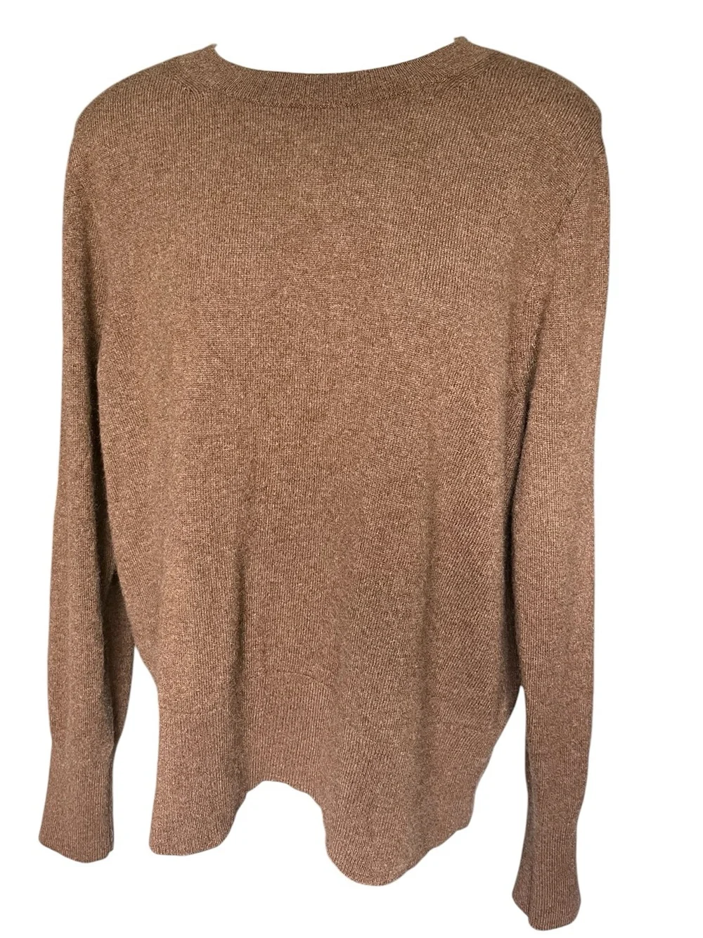 XL J Crew Cashmere classic-fit crewneck sweater BA400 brown - Picture 2 of 7